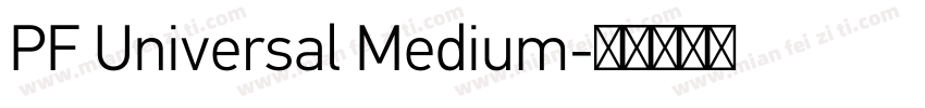 PF Universal Medium字体转换